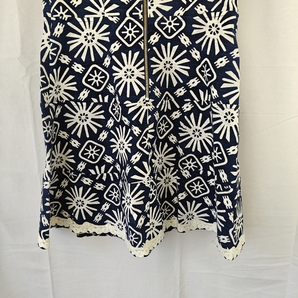 Tuckernuck Sail To Sable NWT Basket Weave Drop Fit & Flare Dress in Navy Sun 4 - Picture 12 of 14